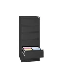 L&uuml;llmann&reg; Karteischrank - 6 zweibahnige Schubladen - schwarz