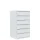 Karteischrank weiß aus Metall: 6 Schubladen, dreibahnig