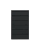 L&uuml;llmann&reg; Karteischrank - 6 dreibahnige Schubladen - schwarz