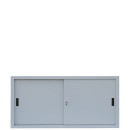 L&uuml;llmann&reg; Aktenschrank Schiebet&uuml;r - 2 Ordnerh&ouml;hen - Breite 1600 mm - grau