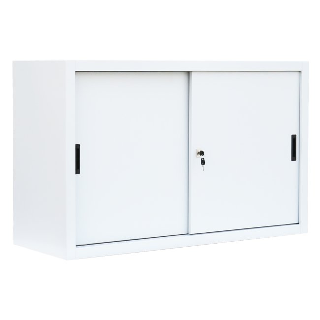 Lüllmann® Aktenschrank Schiebetür - 2 Ordnerhöhen - Breite 1600 mm - weiß