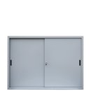 L&uuml;llmann&reg; Aktenschrank Schiebet&uuml;r - 3 Ordnerh&ouml;hen - Breite 1600 mm - grau