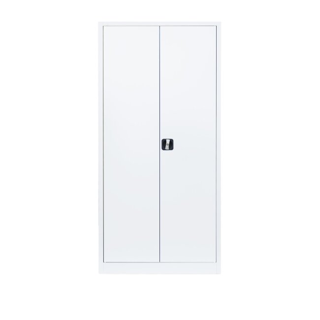 Lüllmann® XL Mehrzweckschrank mit Flügeltüren - Garderobe - Fachböden - weiß