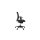 Bürodrehstuhl mit 3D Armlehnen - gepolstert - Kunststofffußkreuz  schwarz