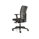 B&uuml;ro Drehstuhl mit Lordosenst&uuml;tze 980-1125x485x440 mm Schwarz 210360