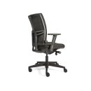B&uuml;ro Drehstuhl mit Lordosenst&uuml;tze 980-1125x485x440 mm Schwarz 210360