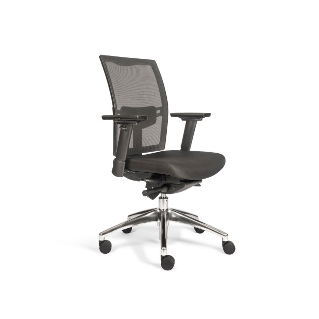 Büro-Drehstuhl Bürostuhl Schreibtischstuhl 990-1135 x 485 x 440 mm Schwarz