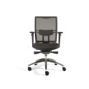 Büro-Drehstuhl Bürostuhl Schreibtischstuhl 990-1135 x 485 x 440 mm Schwarz