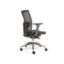 Büro-Drehstuhl Bürostuhl Schreibtischstuhl 990-1135 x 485 x 440 mm Schwarz
