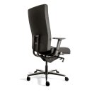 Büro-Schwerlast-Drehstuhl XL bis 160kg mit Lordosenstütze 1160-1315 x 520 x 460 mm Schwarz 210440