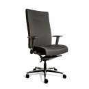 Büro-Schwerlast-Drehstuhl XL bis 160kg mit Lordosenstütze 1160-1315 x 520 x 460 mm Schwarz 210440