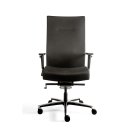 Büro-Schwerlast-Drehstuhl XL bis 160kg mit Lordosenstütze 1160-1315 x 520 x 460 mm Schwarz 210440