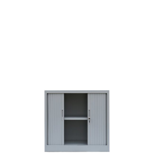 Querrollladenschrank Sideboard Stahl Büro Aktenschrank Rollladenschrank 75x80x46cm