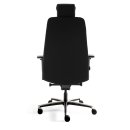 Schwerlast B&uuml;ro-Drehstuhl 24/7 mit Lordosenst&uuml;tze bis 200kg 1390-1490 x 685 x 490 mm Schwarz 210490