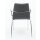 Konferenzstuhl Besucherstuhl mit Armlehnen - stapelbar - gepolstert - 470/870 x 540 x 510 mm - chrom