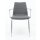 Konferenzstuhl Besucherstuhl mit Armlehnen - stapelbar - gepolstert - 470/870 x 540 x 510 mm - chrom