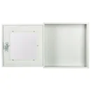 L&uuml;llmann&reg; AED - Defibrillator Schrank, 400 x 400 x 200 mm, lichtgrau