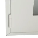 L&uuml;llmann&reg; AED - Defibrillator Schrank, 400 x 400 x 200 mm, lichtgrau