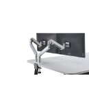 Aluminium Monitor Schwenkarm Halter Tisch Halterung Bildschirm Ständer VESA Norm (400317: Doppel Halterung Gasfeder)