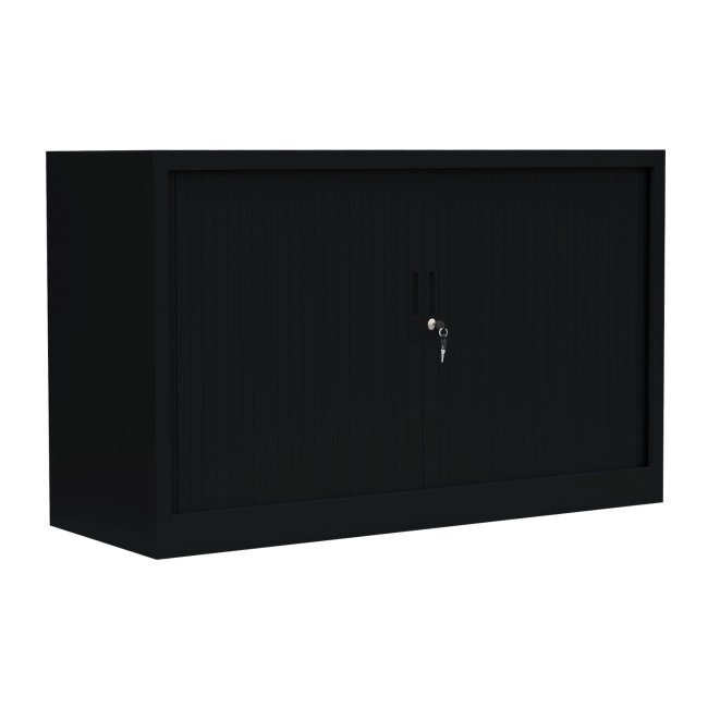 Lüllmann® Rollladenschrank - 1,5 Ordnerhöhen - Breite 1200 mm - schwarz