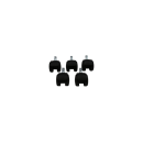 Harte Drehstuhlrollen, VE = 5 Stk. für Art....