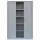 Lüllmann® Rollladenschrank - 5 Ordnerhöhen - Breite 1200 mm - grau