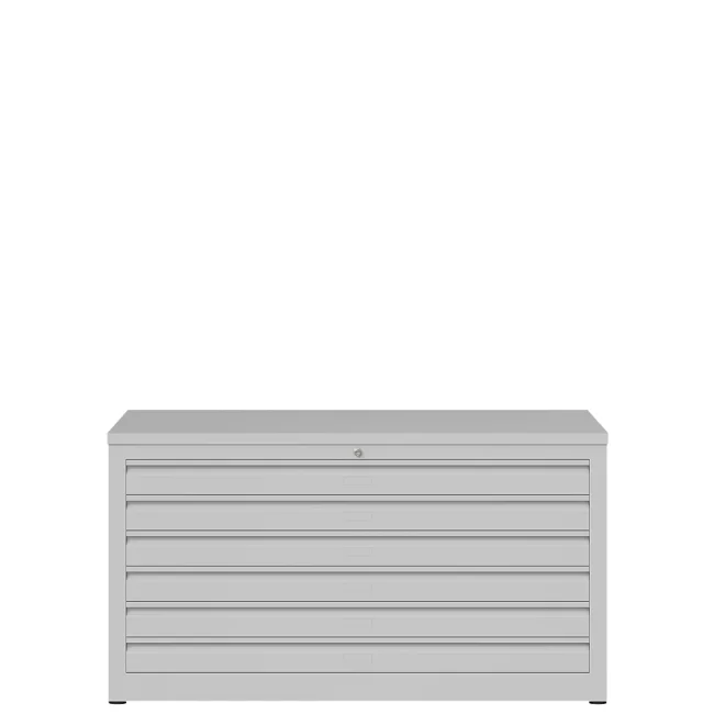 Zeichnungsschrank DIN A1 - 6 Schubladen - grau