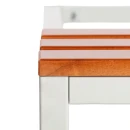 Sitzbankuntergestell - Sitzauflagen buche - 400 x 415 x 800 mm - lichtgrau