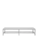 Sitzbank Garderobensitzbank Umkleidebank 200 cm grau mit Schuhrost 801170