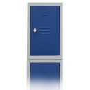 Aufsatzschrank, 500 x 415 x 500 mm, lichtgrau/enzianblau