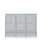 Metall Aufsatzschrank mit 3 Fächern 500 x 1185 x 500 mm grau
