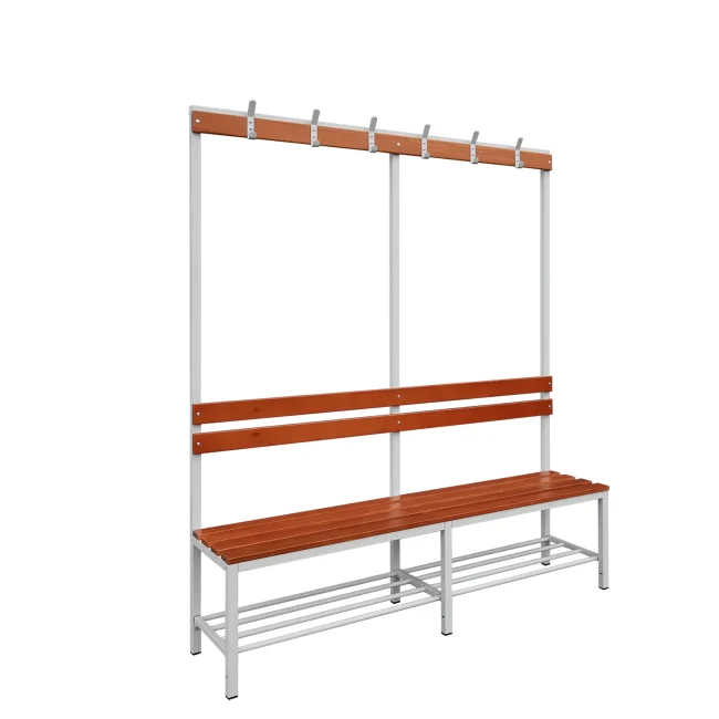 Umkleidebank Sitzbankgarderobe 400-1825 x 1600 x 400 mm...