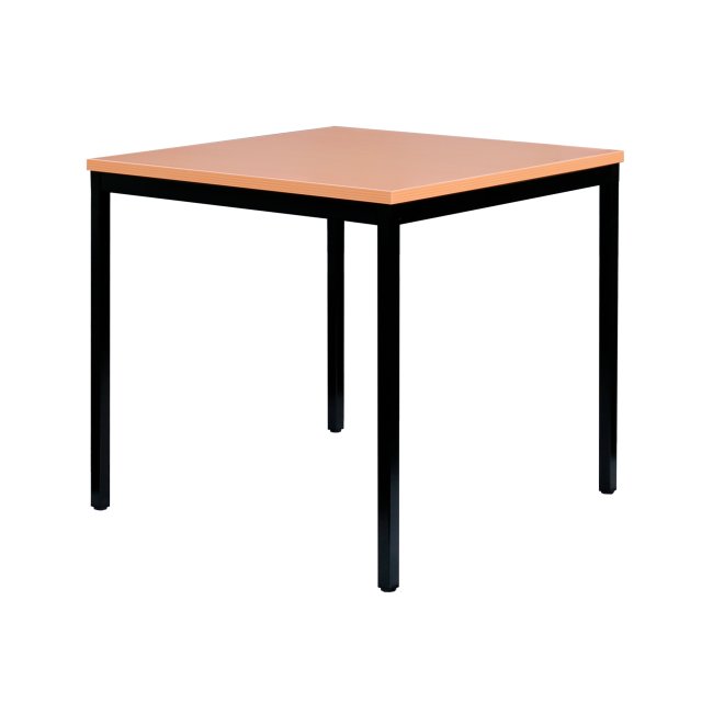 Schreibtisch Besprechungstisch Computertisch 80x80cm Schwarz/Buche Dekor 331011