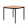 Schreibtisch Besprechungstisch Computertisch 80x80cm Schwarz/Buche Dekor 331011