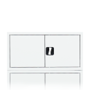 Aufsatzschrank mit Fl&uuml;gelt&uuml;ren und Zylinderschloss mit Drehgriff - 450 x 925 x 422 mm - signalwei&szlig;