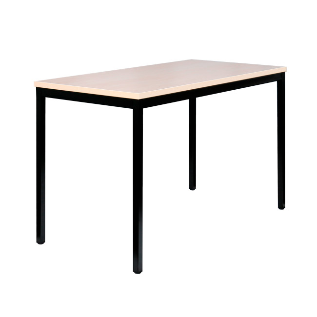 Schreibtisch Besprechungstisch Computertisch 120x60cm Schwarz/Ahorn Dekor 331022