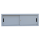 Aufsatzschrank mit Schiebetüren und Dreh-Druckzylinderschloss 450 x 1600 x 450 mm grau 550370