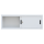 Aufsatzschrank mit Schiebetüren und Dreh-Druckzylinderschloss 450 x 1600 x 450 mm weiß 550377