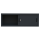 Aufsatzschrank mit Schiebetüren und Dreh-Druckzylinderschloss 450 x 1600 x 450 mm schwarz 550379