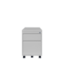 Rollcontainer Frontgriffleiste 2 Schubladen 550 x 415 x 590 mm grau X-505100