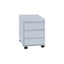 Rollcontainer Frontgriffleiste 3 Schubladen 550 x 415 x 590 mm grau X-505150