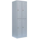L&uuml;llmann&reg; Metallspind mit 4 F&auml;chern - H 1950 mm - grau