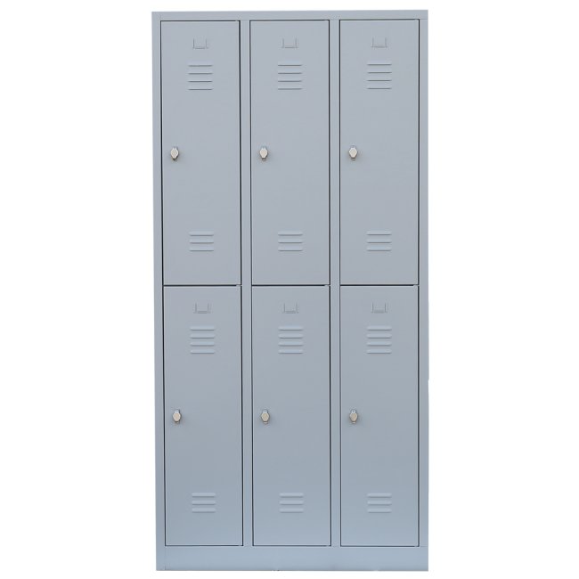 XL Spind 6 Fächer Schließfachschrank Garderobenschrank H...
