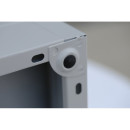 Lüllmann® Metallspind mit 4 Fächern - H 1950 mm - weiß
