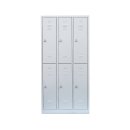L&uuml;llmann&reg; Metallspind mit 4 F&auml;chern - H 1950 mm - wei&szlig;