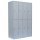 Lüllmann® Metallspind mit 4 Fächern - H 1950 mm - grau/anthrazit
