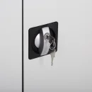 Metallschrank Kleiderstange B&ouml;den 194,5x92 grau