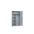 Metallschrank Kleiderstange B&ouml;den 194,5x92 grau