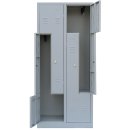 4er Z-Spind Umkleideschrank Stahl Kleiderschrank...