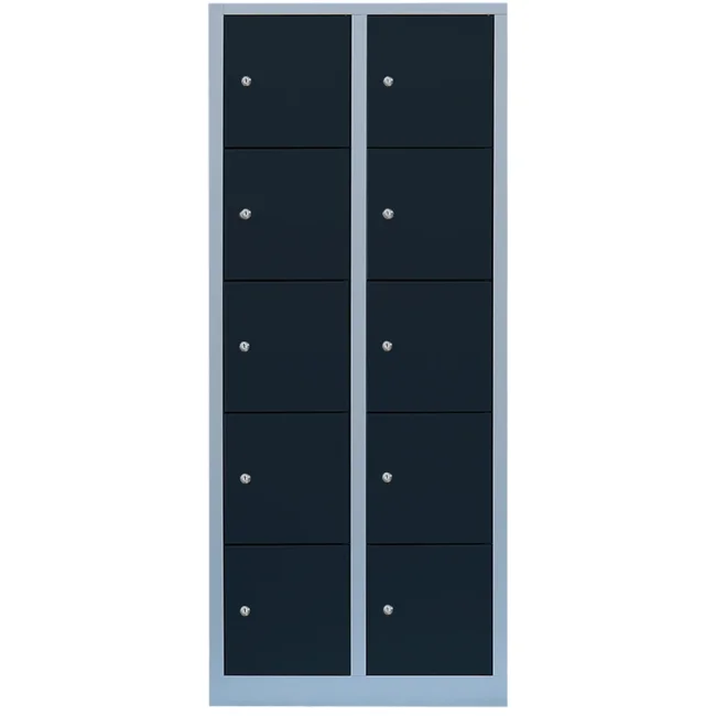 Lüllmann® XXL Fächerschrank mit 10 Fächern - grau/anthrazit